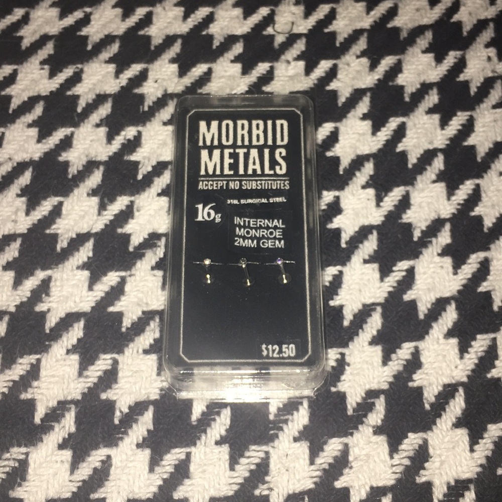 Morbid Metals 3 pack 16g Monroe piercing